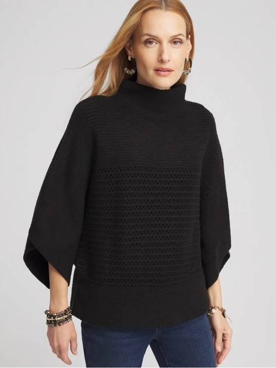 Chico's Sweaters - Black Women's Knit Sweater - Chico’s